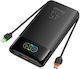 Veger W2085S Powerbank 20000 mAh 45 W mit USB-A- und USB-C-Anschluss, Power Delivery, Schwarz