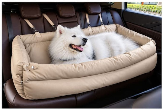 Denik Pets Beige Car Seat for Dog