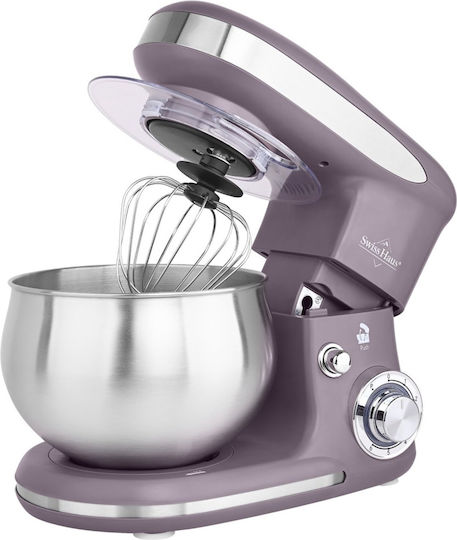 Küchenmaschine 1300 W mit Rostfreier 5-l-Schüssel Grau