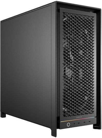 5000D Gaming Midi Tower Computer Case with Side Window Black
