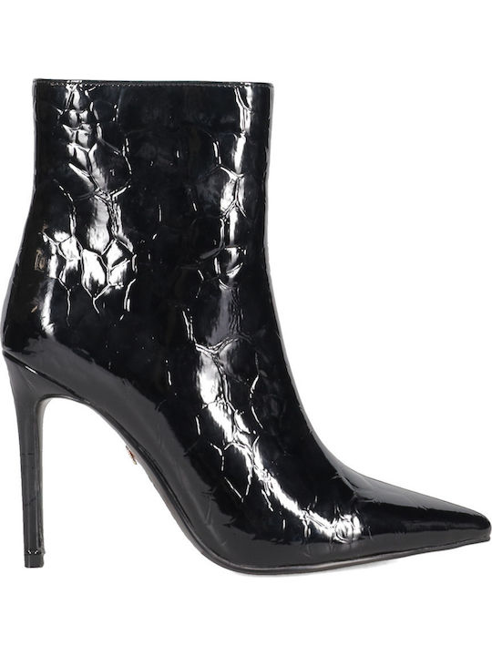 Women's Ankle Boots in Black Patent Leather