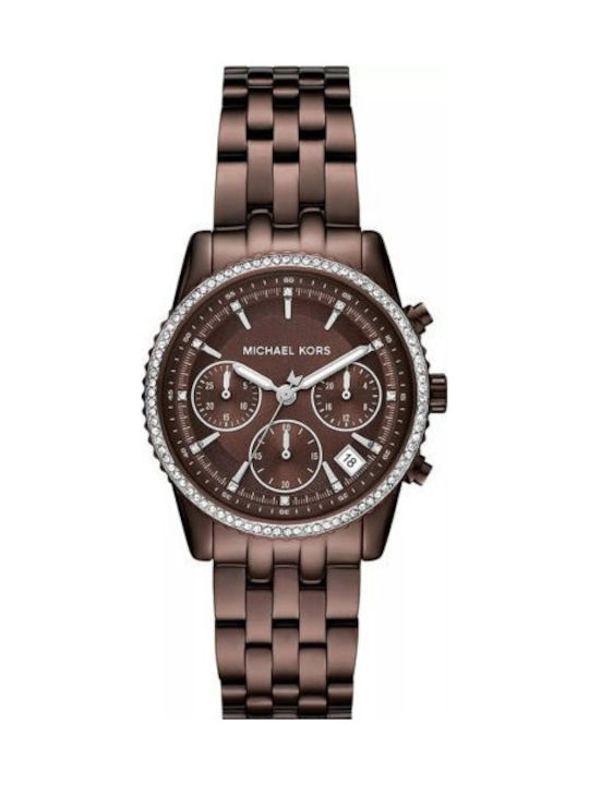 Bryant Women's Chronograph Battery-Powered Watch with Brown Metal Bracelet