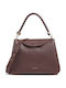 Tiggy Leather Women's Shoulder Bag Burgundy