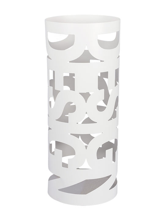 Eurolamp Метална Стойка за Чадъри Бяла 19.5x19.5x49cm