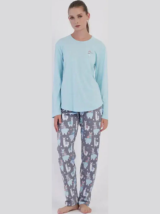 Vienetta Secret Winter Women's Cotton Pyjama Se...