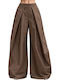Damenhose mit Hoher Taille Braun