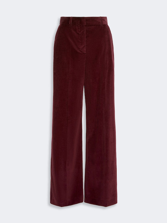 Damen-Samthose Bordeaux
