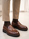 Leather Men's Moccasins in Brown