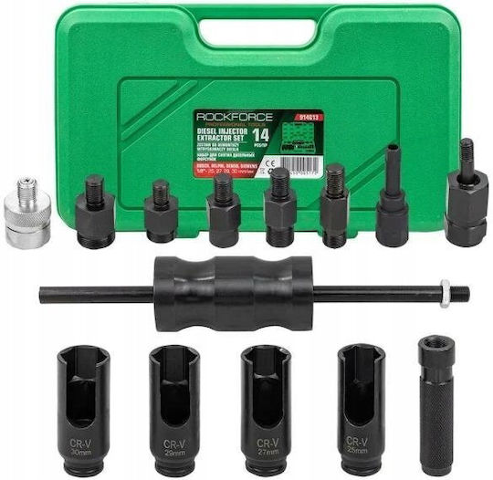 Rockforce Diesel-Injektor-Trägheitsabzieher 14-teilig 25–30 mm Koffer