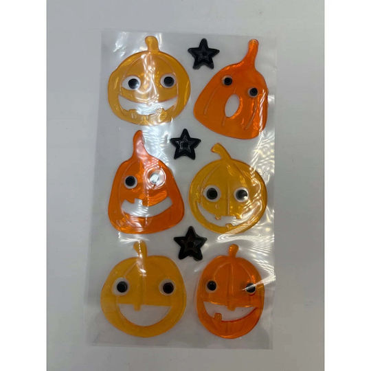 Craft Fun Christmas Decoration Gel Window Sticker Pumpkins Pbh 12/144