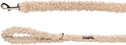 Flamingo Hundeleine/Hundeführleine aus Riemen in Beige 20 mm