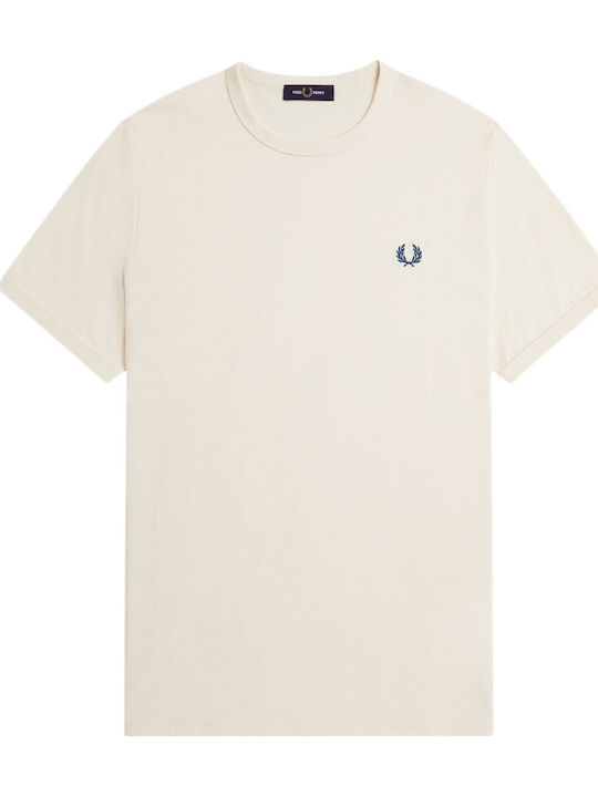 Fred Perry Ringer T-shirt Μπεζ