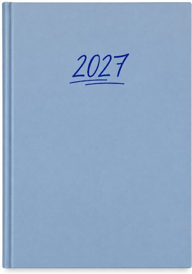 Ekdoseis Planogramma Daily Diary 2027 Blue 17x24 cm