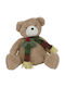 Due esse Brown Plush Christmas Bear Figure 22 cm Tall