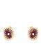 Mini Fungo Stud Earrings Wine Red