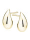 Lysea Women's Teardrop Earrings 18mm 925 Silver Gold Plated