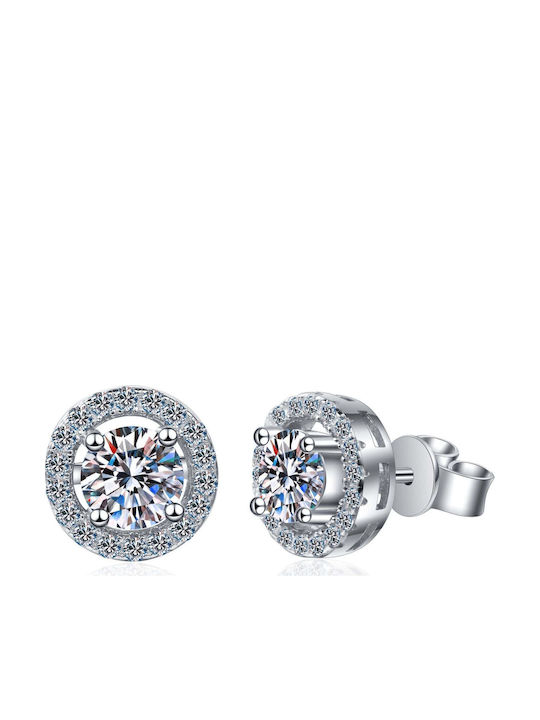 Lysea Women's Earrings Aurora 925 Silver Silver Moissanite Lysea Women's Earrings Aurora 925 Silver Silver Moissanite