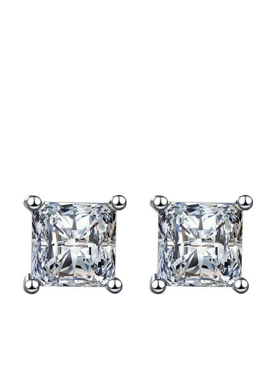 Lysea Women's Aura Earrings 925 Silver Moissanite in Silver Tone Lysea Women's Aura Earrings 925 Silver Moissanite in Silver Tone