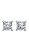 Lysea Women's Aura Earrings 925 Silver Moissanite in Silver Tone