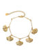 Lysea Women's Leather Chain Bracelet with Zircon