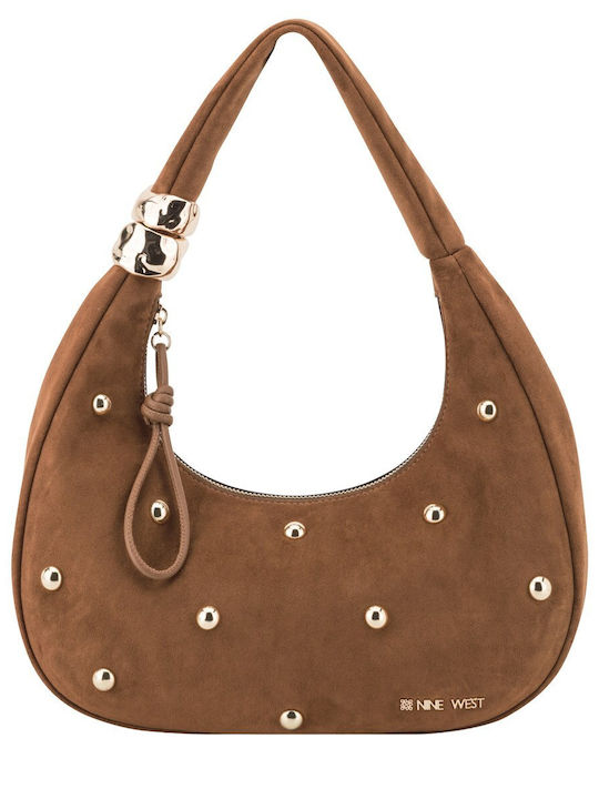 Daciana Fabric Women's Shoulder / Handbag Tabac Brown