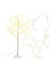 Illuminated Christmas Decorative Plastic Tree 120cm for Outdoor Use White