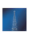 Illuminated Christmas Decorative Metal Tree 200cm Electric Black 276pcs