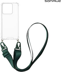Силиконов Калъф Strap Sonique Armor Clear За Motorola Edge 70 5G Тъмнозелен Силиконов Калъф Strap Sonique Armor Clear За Motorola Edge 70 5G Тъмнозелен