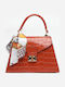 Leather Women's Crossbody Bag Red
