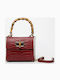 Red Leather Women's Crossbody Bag