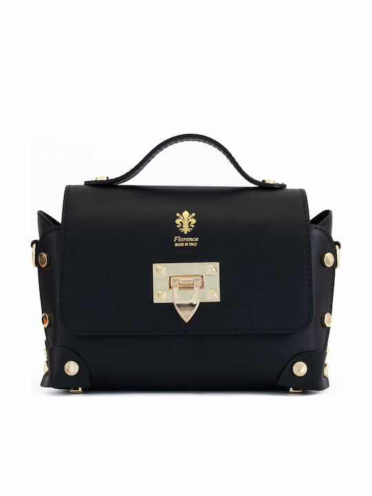 Black Leather Women's Shoulder Bag