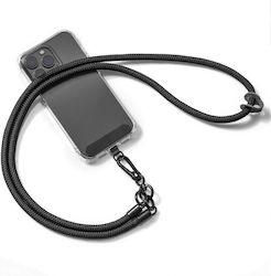 Phone Lanyard Neck Shoulder 120 Cm Metal Buckle – Black