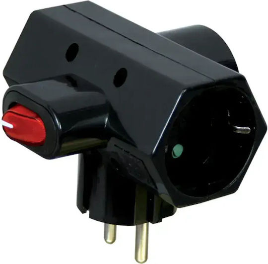 Electropack 3-Fach T-Stecker mit Schalter