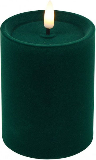 Χριστουγεννιάτικο Κερί Led 013.840003 7,5x10cm Green