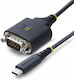 StarTech 1P1FFC-USB-C-SERIAL USB-C Male to Serial Female Converter Gold