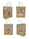 Kraft Paper Christmas Gift Bag 42x32 cm 12 Pieces