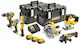 DCK663P3-QW Brushless 18V Angle Grinder, Circular Saw, Impact Drill Driver, Impact Screwdriver, Jigsaw & Torch Set with 3 5Ah Batteries and Case