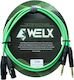 Welx XLR кабел с мъжки конектор – черен, 1 м WELX2fhv41wm