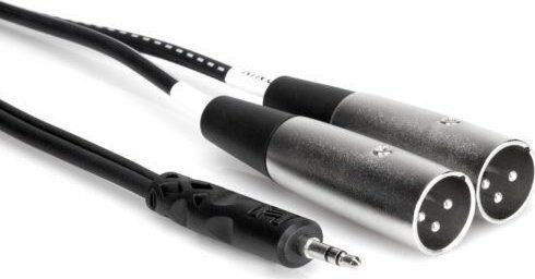 Hosa XLR кабел с два мъжки XLR конектора, сребрист, 2 м