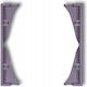 Karlik 2-Position Switch Frame in Purple 50MRP-2