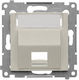 Kontakt-Simon Network-Phone Socket Front Plate DKP1S.01/42