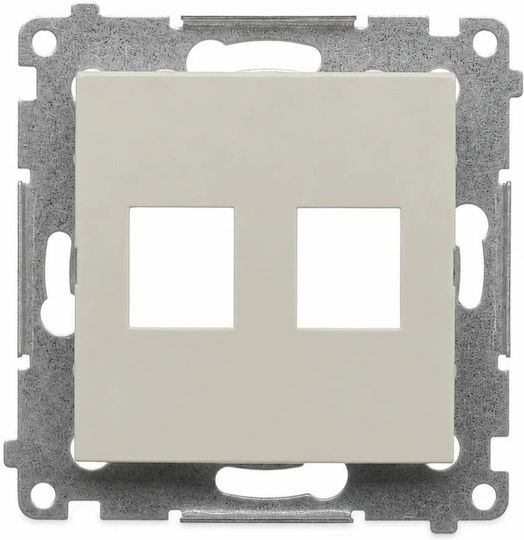 Kontakt-Simon Network-Phone Socket Front Plate DKP2.01/42