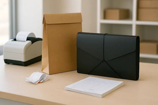 Q-Connect A4 Paper Folder Black