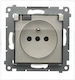 Kontakt-Simon Single Recessed Waterproof Power Socket with Transparent Cover