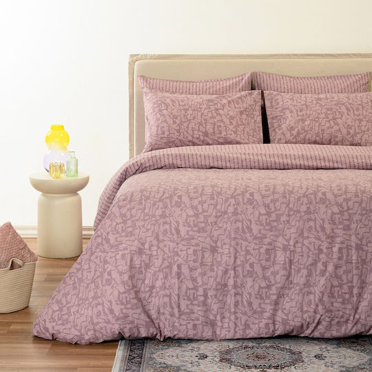 Melinen Ultra Storm Cotton Single Duvet Cover 165x245 Ultra Storm Plum