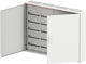 Abb Wall-Mounted Waterproof Electrical Panel, 5 Rows, 48 Modules