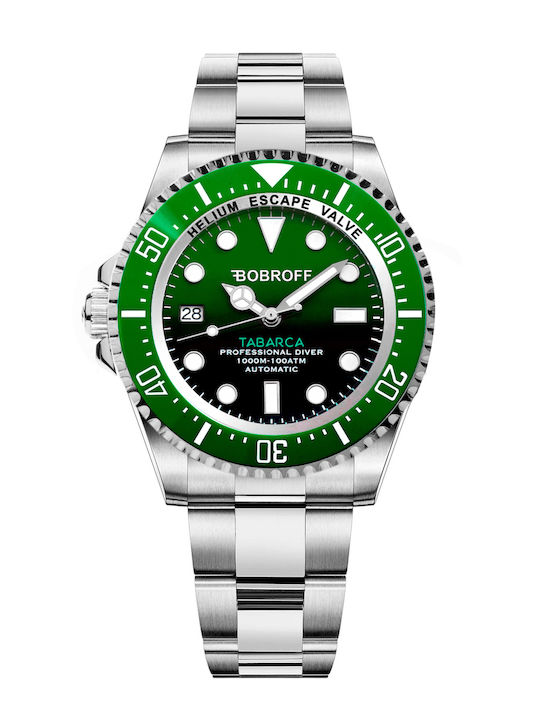 Ceas Bărbătesc 42mm Automat cu Brățară din Oțel Argintie