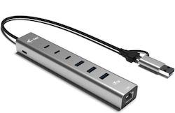 i-tec 10-Port USB Hub (USB-C) + LAN i-tec 10-Port USB Hub (USB-C) + LAN