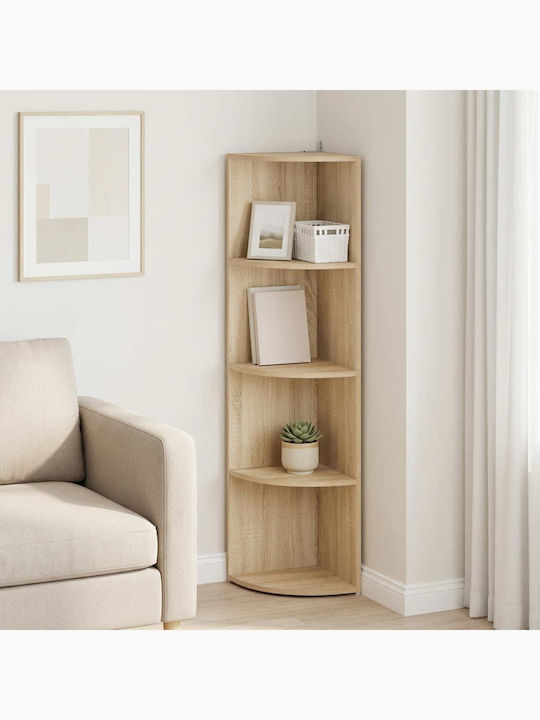 Corner Bookcase Sonoma Oak 41.5x41.5x143 cm
