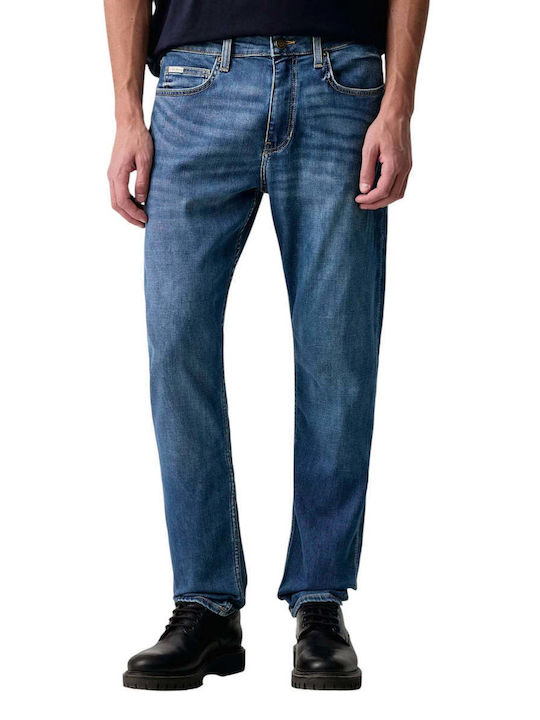 Herren Jeanshose Elastisch Slim Fit Blau